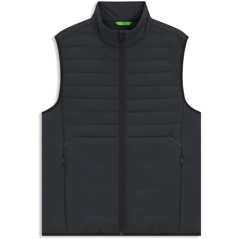 Image of Boss Mens Urbanex Quilted Water Resistant Sleeveless Gilet Dark Blue 402 male L