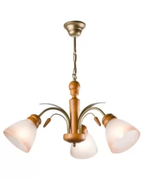 Image of Tulipan Multi Arm Pendant Ceiling Light Alder, 3x E27