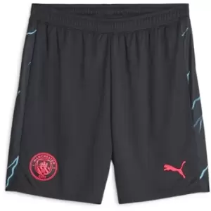 Image of Puma Manchester City Third Shorts 2023 2024 Adults - Blue