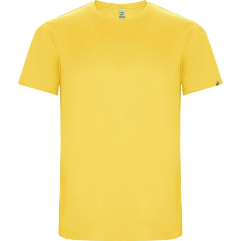 Image of ROLY Imola Short-Sleeved Sports T-Shirt in Yellow Size: 4 Years Yellow Unisex 4 Years