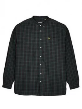 Image of Lyle & Scott Big Check Poplin Shirt - Navy/Green