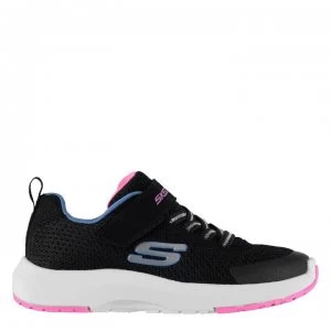 Image of Skechers on childrens trainers - Black/Pink