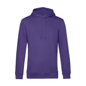 Image of B&C Mens Organic Hooded Sweater (M) (Radiant Purple)