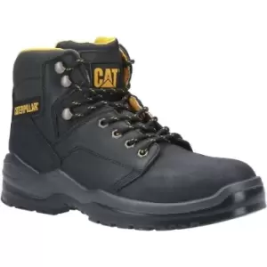 Image of Caterpillar Mens, Mens Striver Leather Safety Boots (9 UK) (Black/Yellow) - Black/Yellow