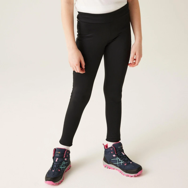 Image of Girls' leggings Regatta Barlia Noir Female 9/10 ans