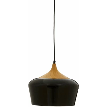 Image of Premier Housewares - Black Finish Pendant Light Modern Elegant Ceiling Light Chandelier 30 x 30 x 120