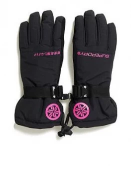 Image of Superdry Ultimate Snow Rescue Glove, Black, Size M/L, Women