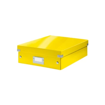 Image of WOW Click & Store Medium Organiser Box Yellow