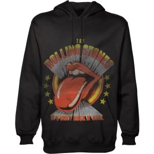Image of The Rolling Stones - It's Only Rock 'n Roll Unisex Medium Pullover Hoodie - Black
