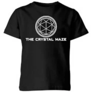 Image of Crystal Maze Logo Kids T-Shirt - Black - 7-8 Years