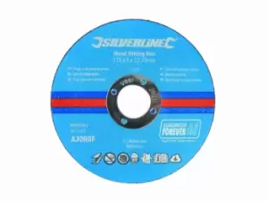 Image of Silverline 315807 115 x 1 22.23mm Metal Slitting Discs 10pk