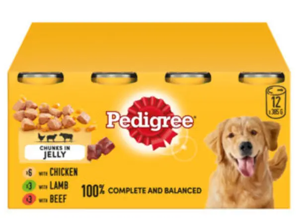 Image of Pedigree Mixed Selection in Jelly Tinned Dog Food 12 x 385g
