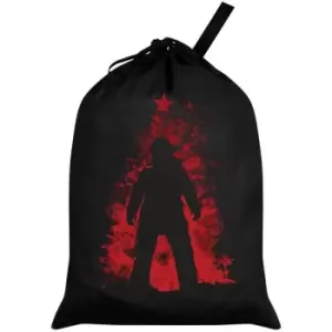 Image of Grindstore Hes Back Santa Sack (One Size) (Black/Red) - Black/Red