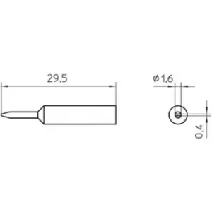 Image of Weller XNT 6 Soldering tip Chisel-shaped Tip size 1.6mm Content