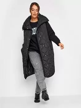 Image of Yours Funnel Neck Onion Gilet - Black, Size 20, Women