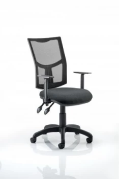 Image of Eclipse Plus II Mesh Chair Charcoal Adjustable Arms KC0174