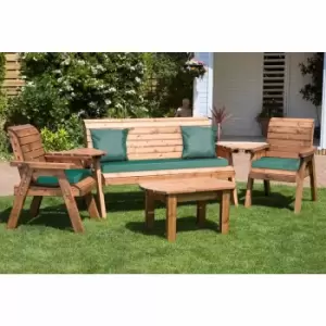 Image of Charles Taylor Five Seater Garden Furniture Set, Green