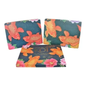 Image of Set Of 4 Koi Dinner Placemats 29x21cm