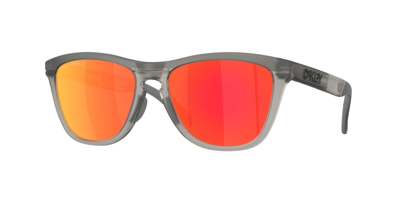 Image of Oakley Unisex Oakley OO9503 FROGSKINS RANGE XL 950301 Sunglasses O_matter Grey Red Round Normal Grey Sunglasses Unisex O_matter
