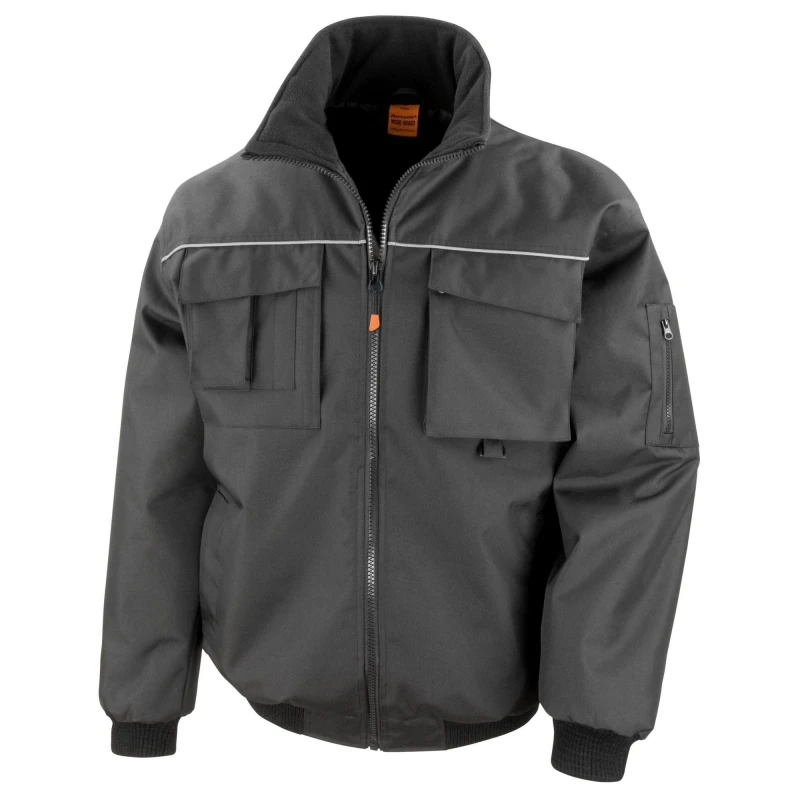 Image of Result Result Men Sabre Pilot Jacket in Black Size: X-Small Black XS Male 5063470517534