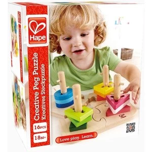 Image of Hape Wooden Creative Peg Puzzle