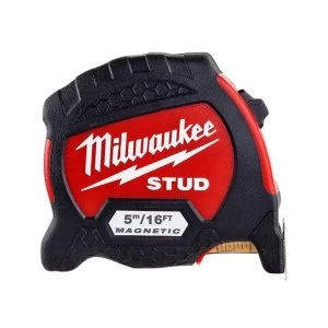 Image of Milwaukee Hand Tools STUD II Magnetic Tape Measure 8m (Width 33mm) (Metric only)