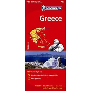 Image of Greece - Michelin National Map 737 Map Sheet map 2012