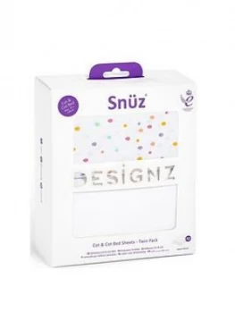 Image of Snuz Cot & Cot Bed 2 Pack Fitted Sheet