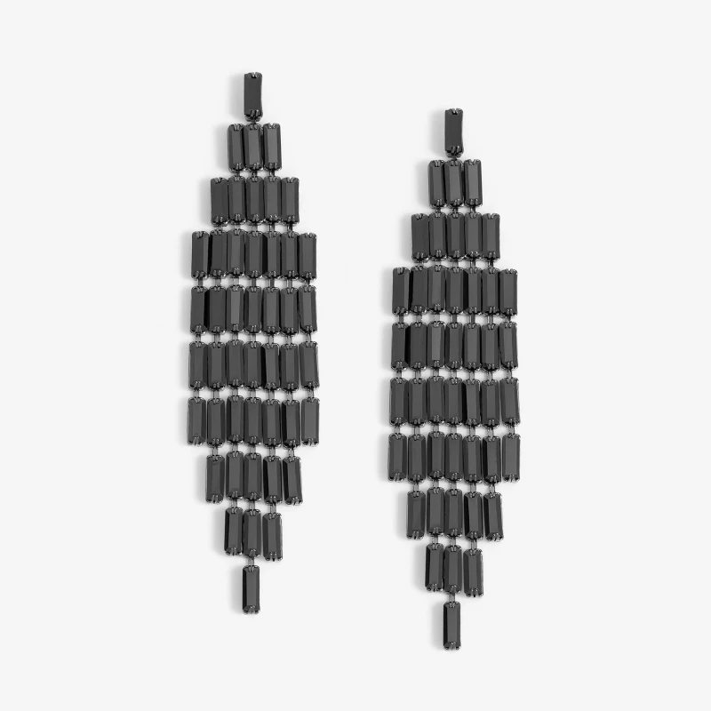 Image of Jon Richard Jet Statement Earrings Jewellery Sets One Size Black 72234703000