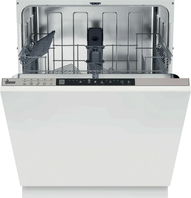 Image of HOOVER H-Dish 300 Lite HIP 3C7E0S-80 Full Size Fully Integrated Dishwasher, Silver/Grey 8059019112817