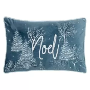 Image of Arcticus Arctic Animal Rectangular Cushion Blue