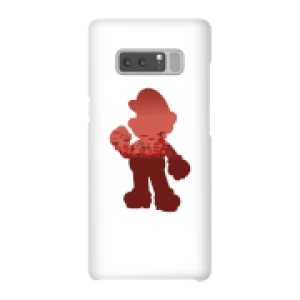 Image of Nintendo Super Mario Mario Silhouette Phone Case - Samsung Note 8 - Snap Case - Gloss