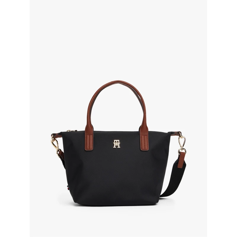 Image of Tommy Hilfiger Womens Popette Mini Tote Bags Black female One Size