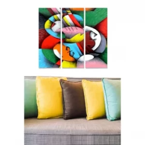 Image of MDF82177069 Multicolor Decorative MDF Painting (3 Pieces)