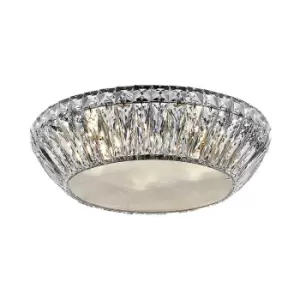 Image of Impex Armel 5 Light LED Flush Chrome Ceiling Fitting