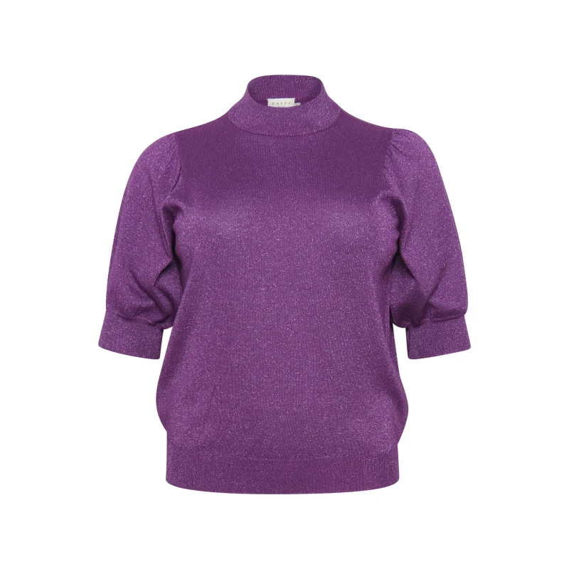 Image of KAFFE Curve Womens turtleneck sweater KAFFE Curve Regitta Violet Female M