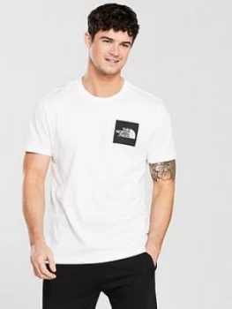 Image of The North Face Short Sleeve Fine T Shirt White Black Size S Men