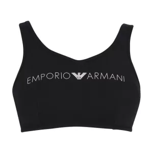 Image of Emporio Armani Logo Sports Bra Black Size L Women