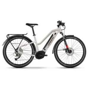 Image of Haibike Trekking 4 Mid 2022 Electric Mountain Bike - White