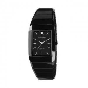 Image of Accurist Black 'London' Ceramic Watch - MB952