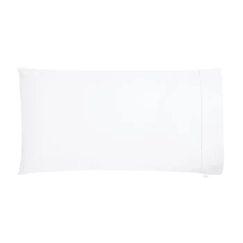 Image of Bedeck of Belfast Finelinens 1000TC Plain Dye Large Pillowcase - WHITE