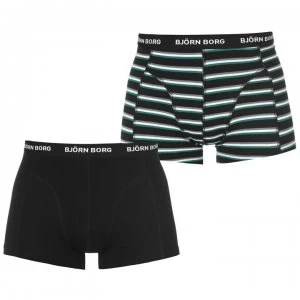 Image of Bjorn Borg 2 Pack Boxer Shorts Mens - Black