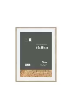 Image of Skava 60 x 80cm Wooden Picture Frame With 50x70cm Mount & Glass Front