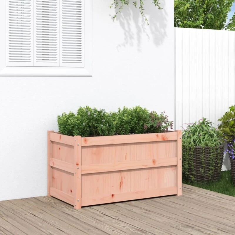 Image of vidaXL Garden Planter 90x50x50cm Solid Wood Douglas, Brown 837465
