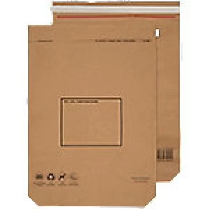 Image of Blake VITA Kraft Paper Mailing Bag 110gsm Peel & Seal 600x480x80mm Pack of 50