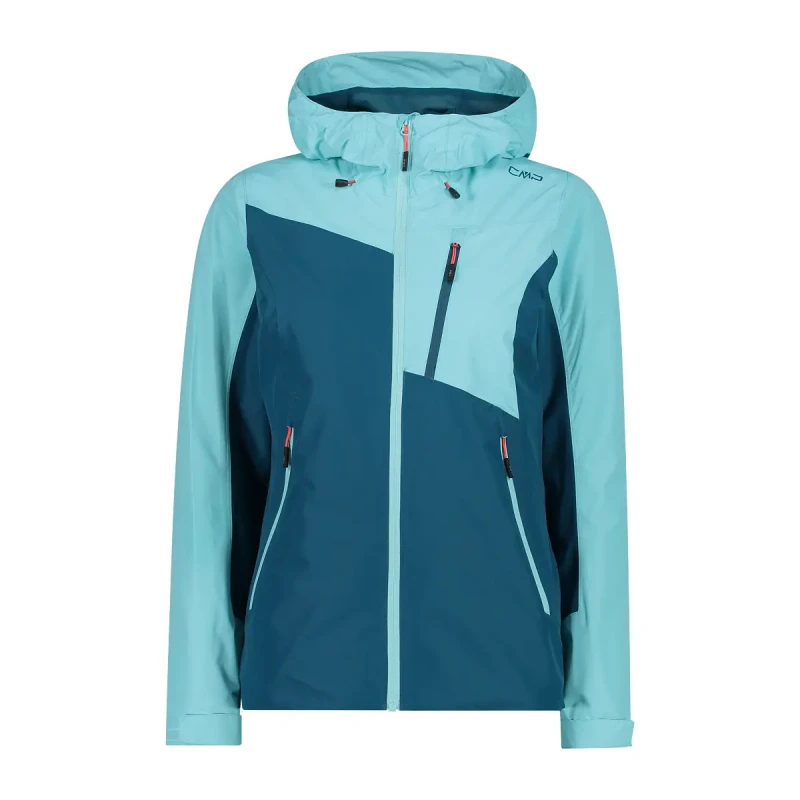 Image of Womens waterproof hooded jacket CMP Bleu Female XL