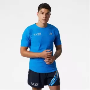 Image of New Balance London Edition Q Speed Jacquard Running Top - Blue