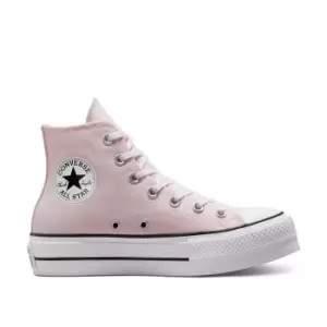 Image of Chuck Taylor Lift Hi Seasonal Colour Canvas High Top Trainers