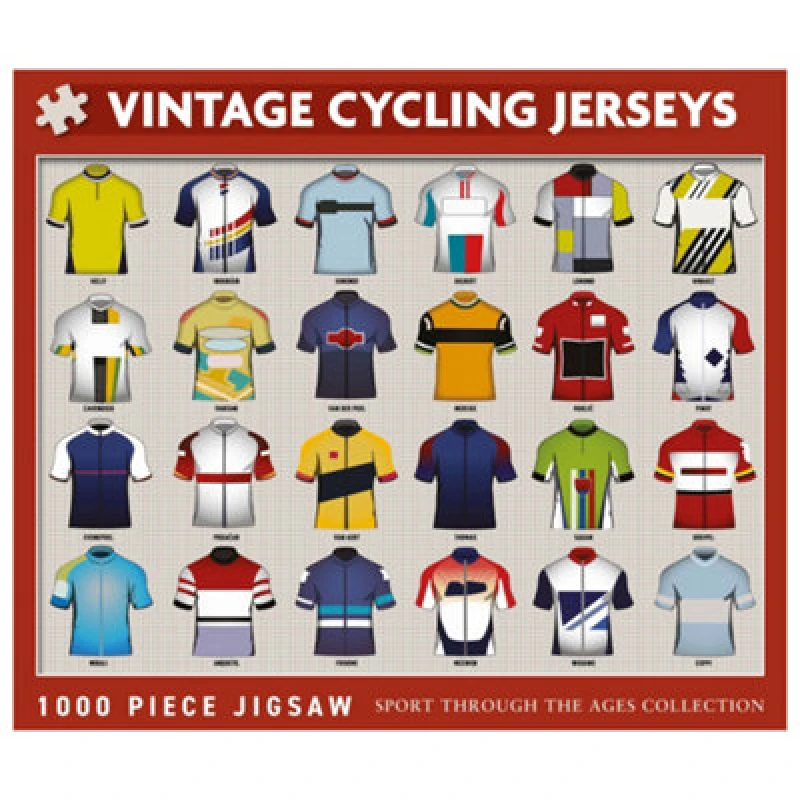 Image of Coach House Partners Vintage Cycling Jerseys 1000 Piece Jigsaw