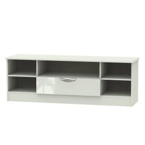 Image of Indices 1-Drawer Wide Open Shelf TV Unit - Beige